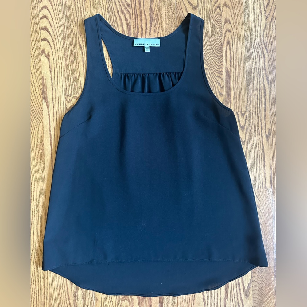 Current Affair Black a Sleeveless Blouse